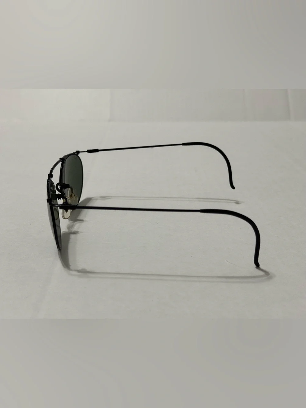 Vintage B&L Ray-Ban Classic Metals Small Round Metal Black G-15 Sunglasses